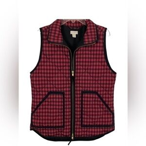J CREW PLAID VEST SIZE XS